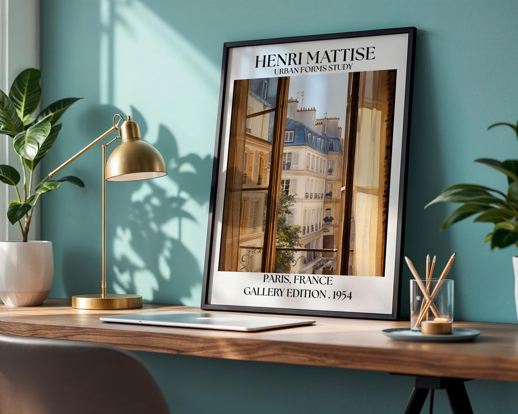 Henri Mattise Paris Open Window Poster - French Travel Wall Art Print