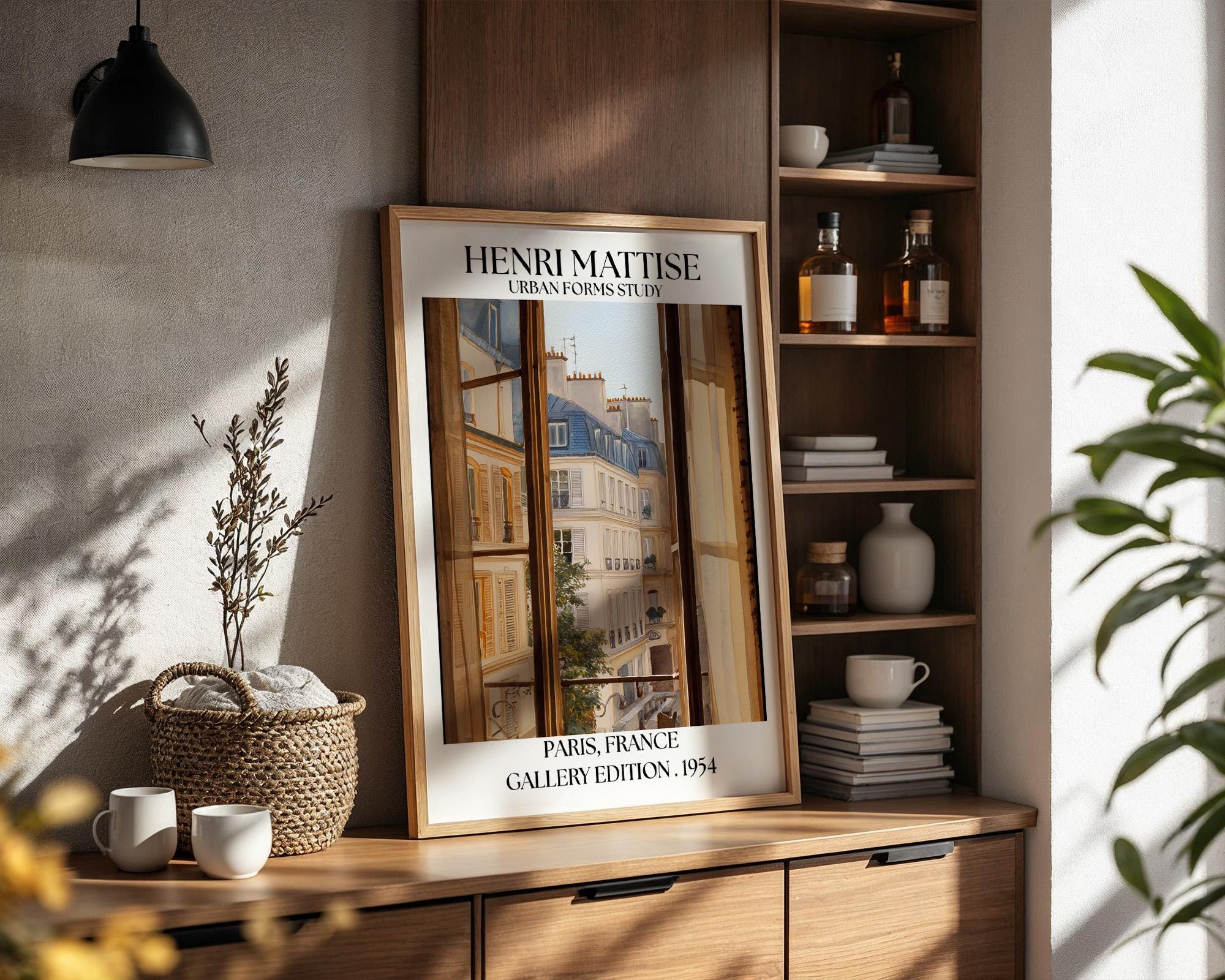 Henri Mattise Paris Open Window Poster - French Travel Wall Art Print