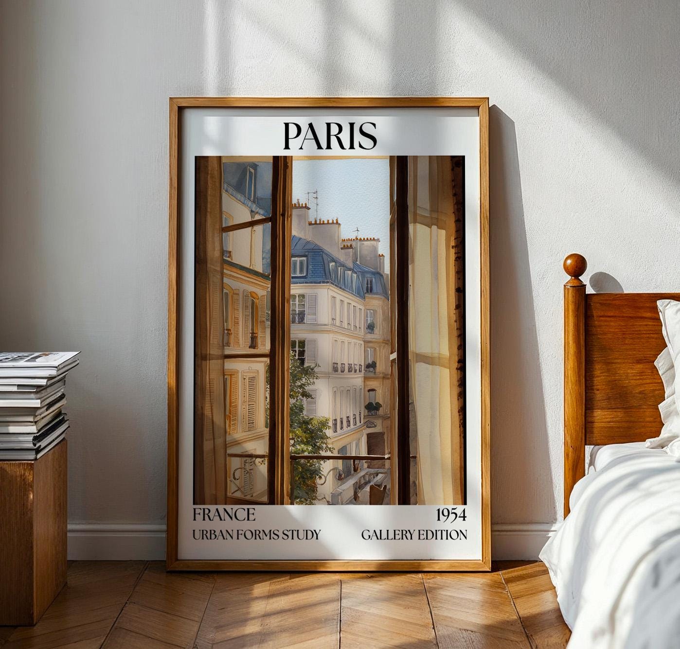 Paris Henri Mattise Open Window Poster - France Watercolour Art