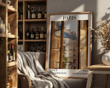Paris Henri Mattise Open Window Poster - France Watercolour Art