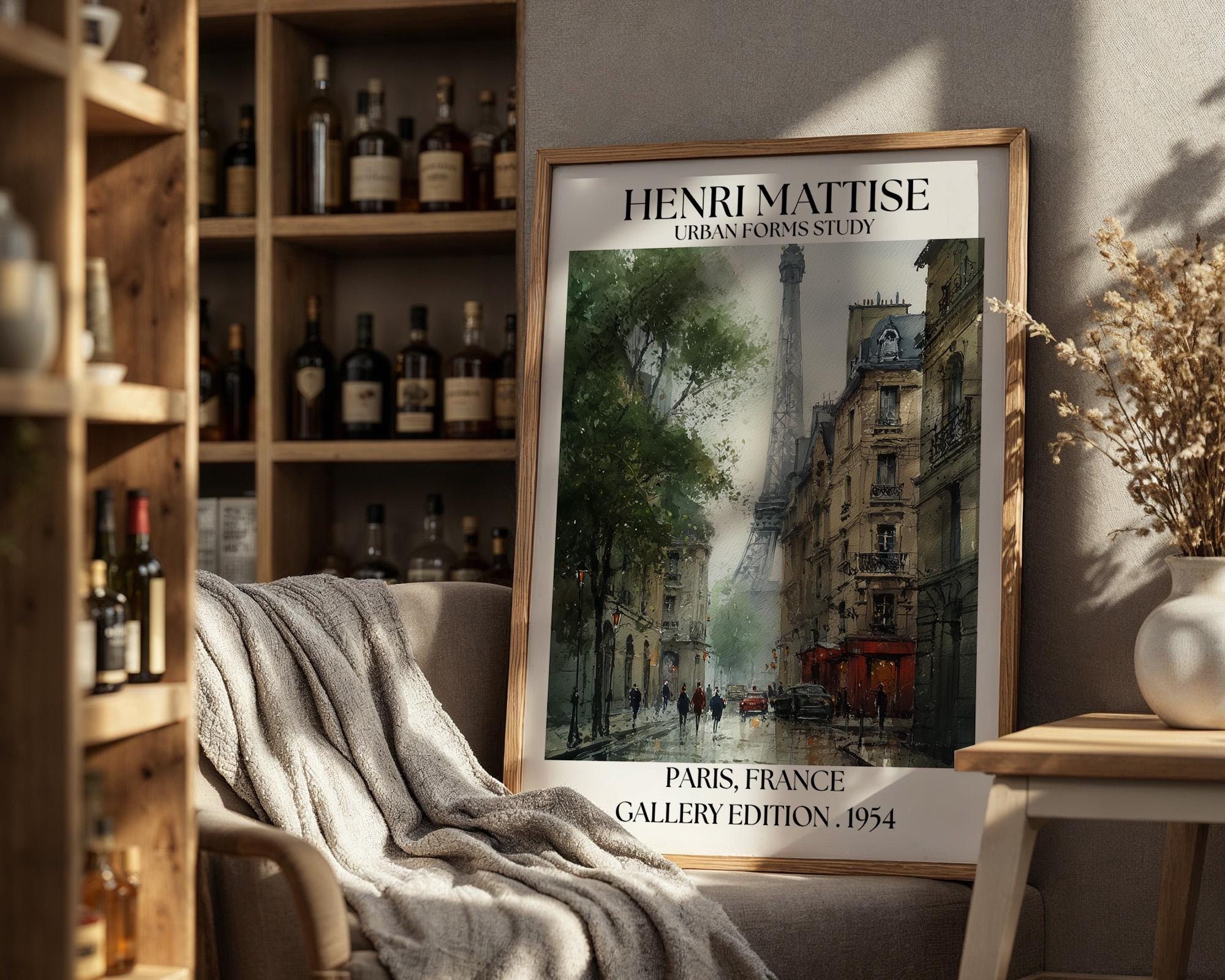 Henri Mattise Paris Poster - French Watercolour Wall Art Print