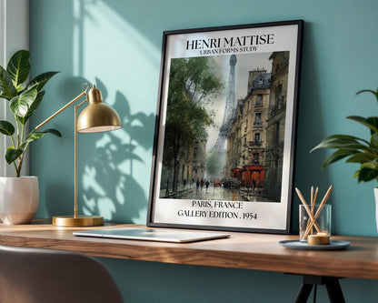 Henri Mattise Paris Poster - French Watercolour Wall Art Print