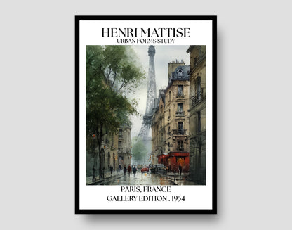 Henri Mattise Paris Poster - French Watercolour Wall Art Print