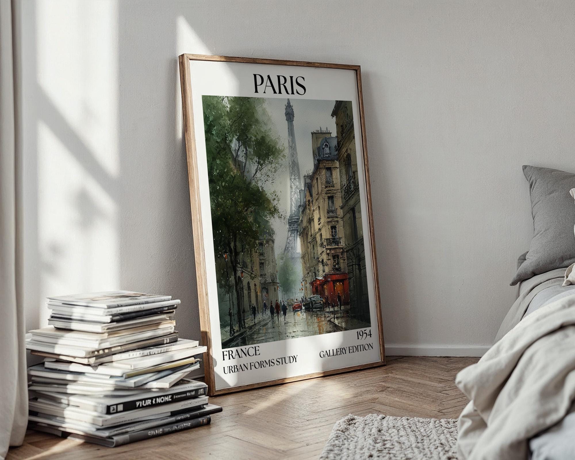Paris Henri Mattise Poster - Eiffel Tower, France Wall Art Print