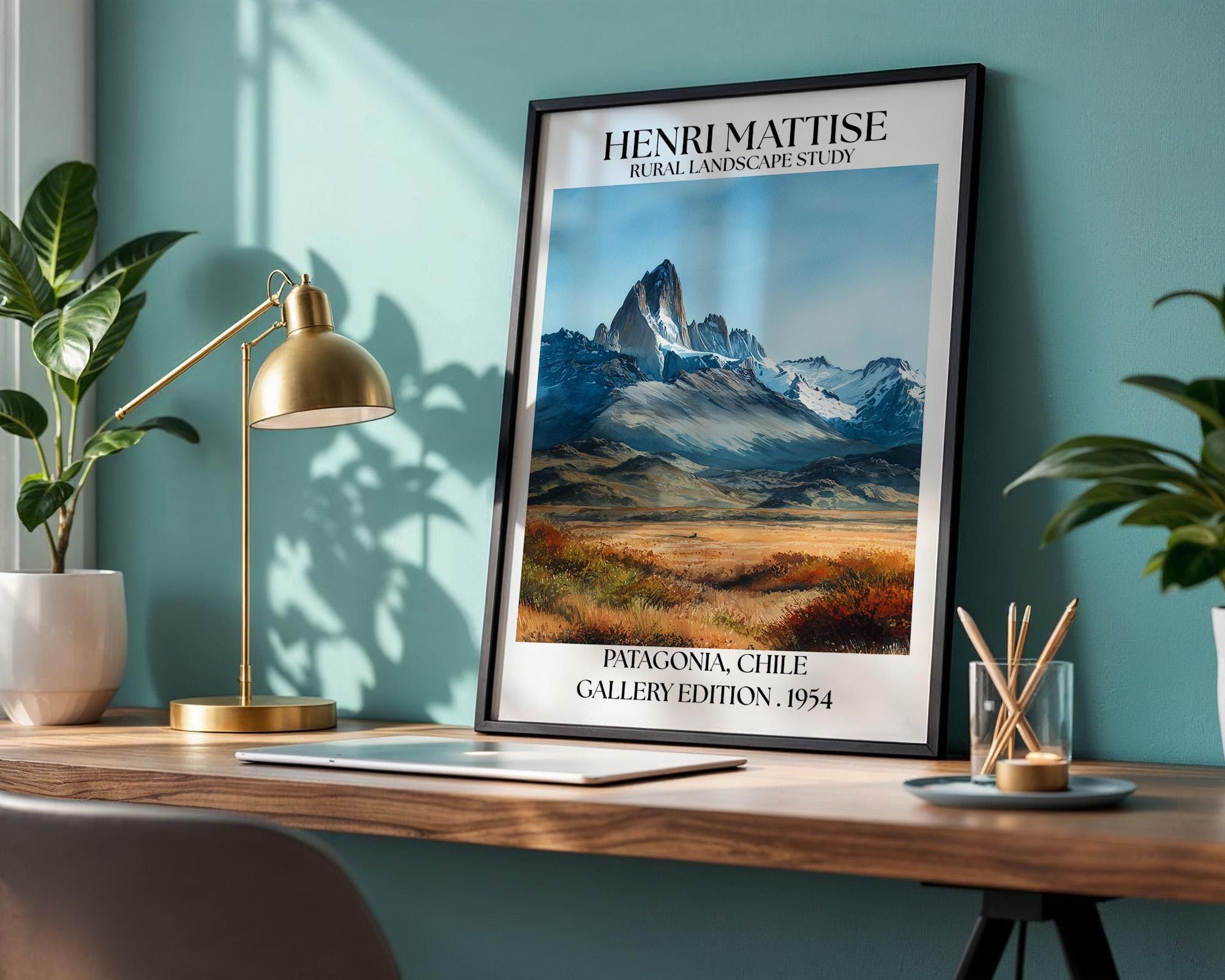 Henri Mattise Patagonia Poster - Patagonia Travel Wall Art Print