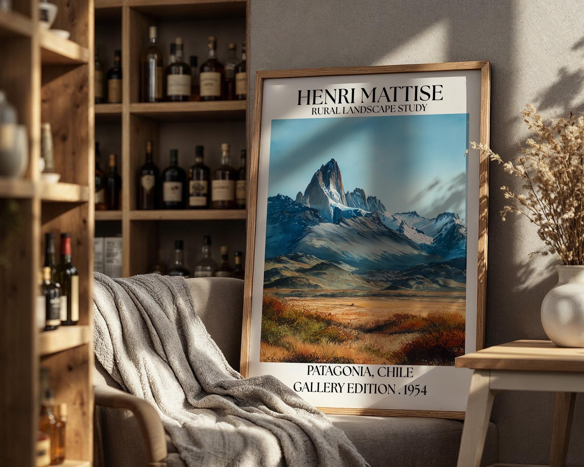 Henri Mattise Patagonia Poster - Patagonia Travel Wall Art Print