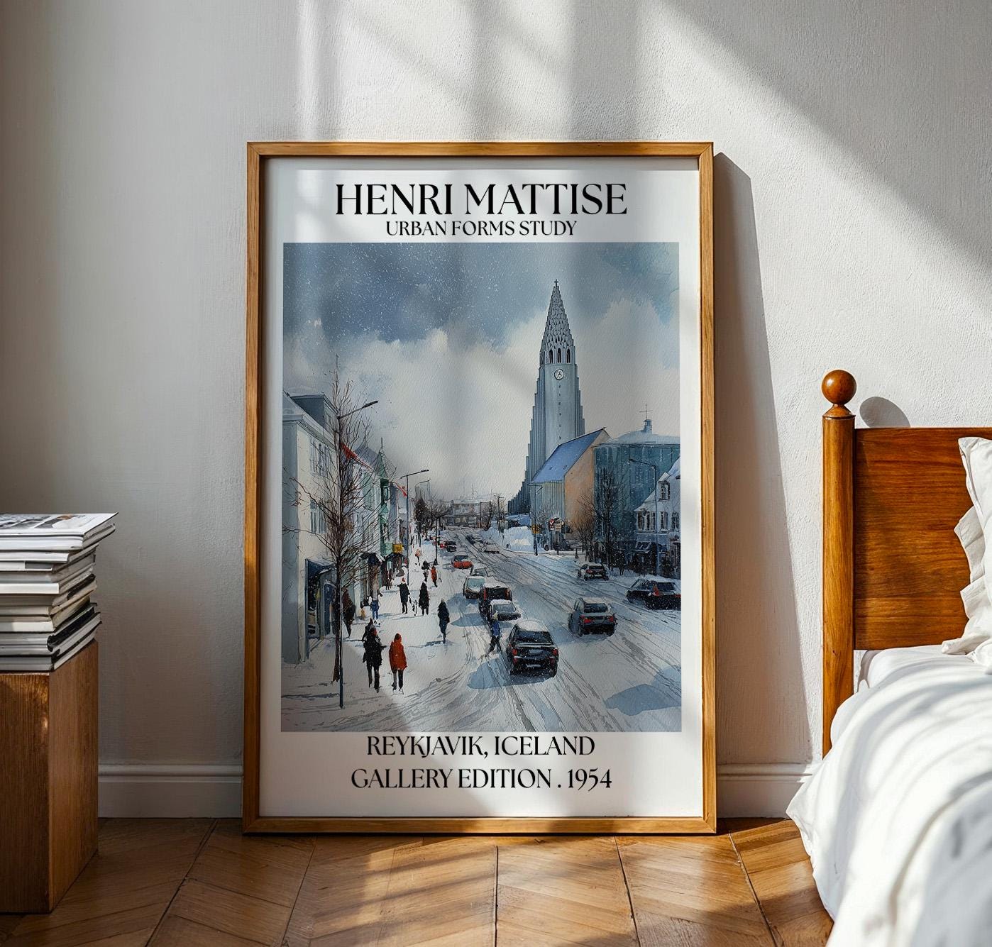 Henri Mattise Reykjavik Poster – Iceland Travel Wall Art Print