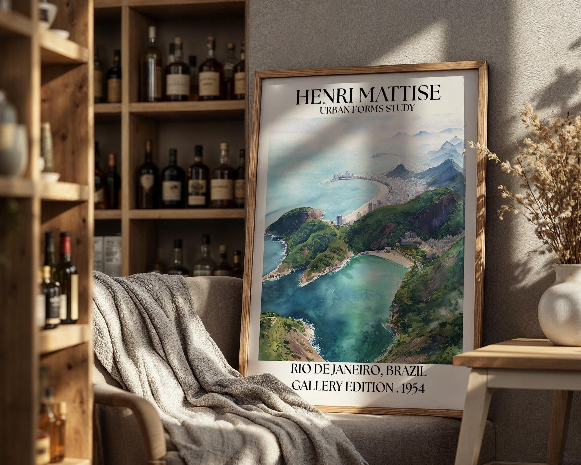 Henri Mattise Rio de Janeiro Poster – Brazil Travel Wall Art Print