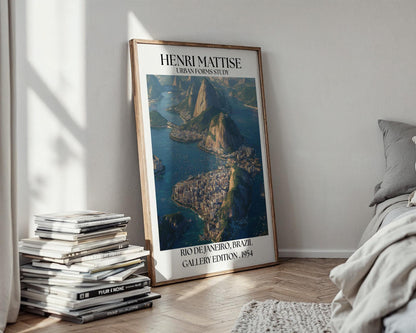 Rio de Janeiro Poster – Brazil Henri Mattise Travel Wall Art Print