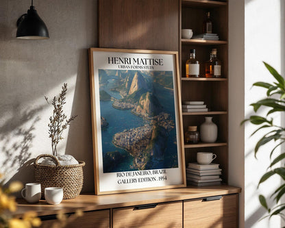 Rio de Janeiro Poster – Brazil Henri Mattise Travel Wall Art Print