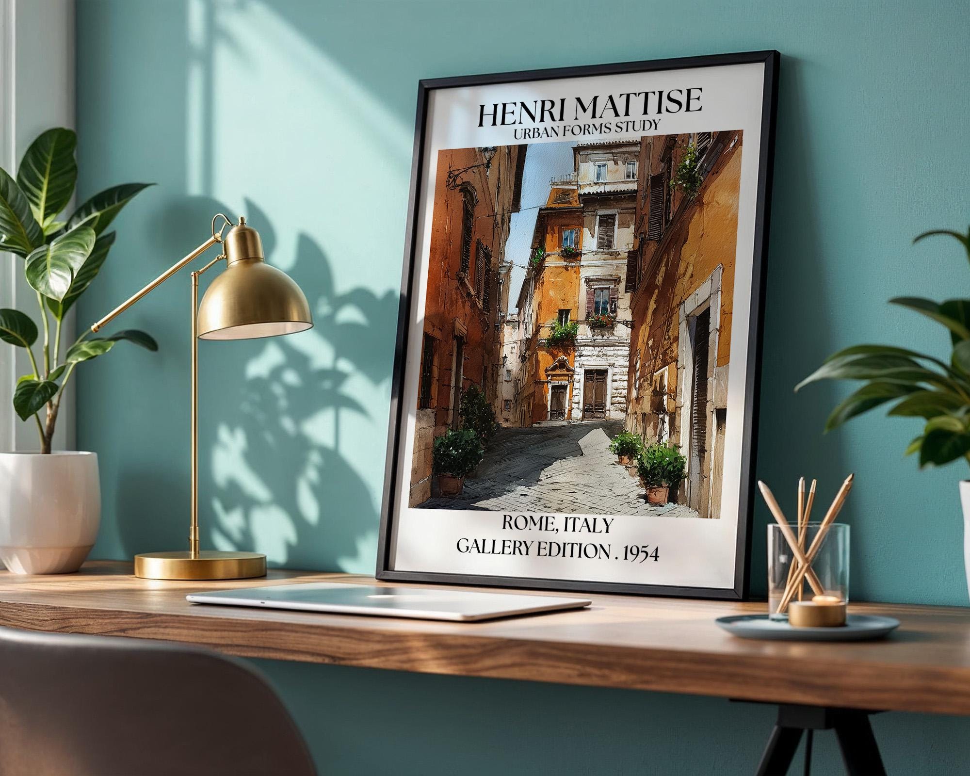 Henri Mattise Rome Poster - Italian Travel Wall Art Print