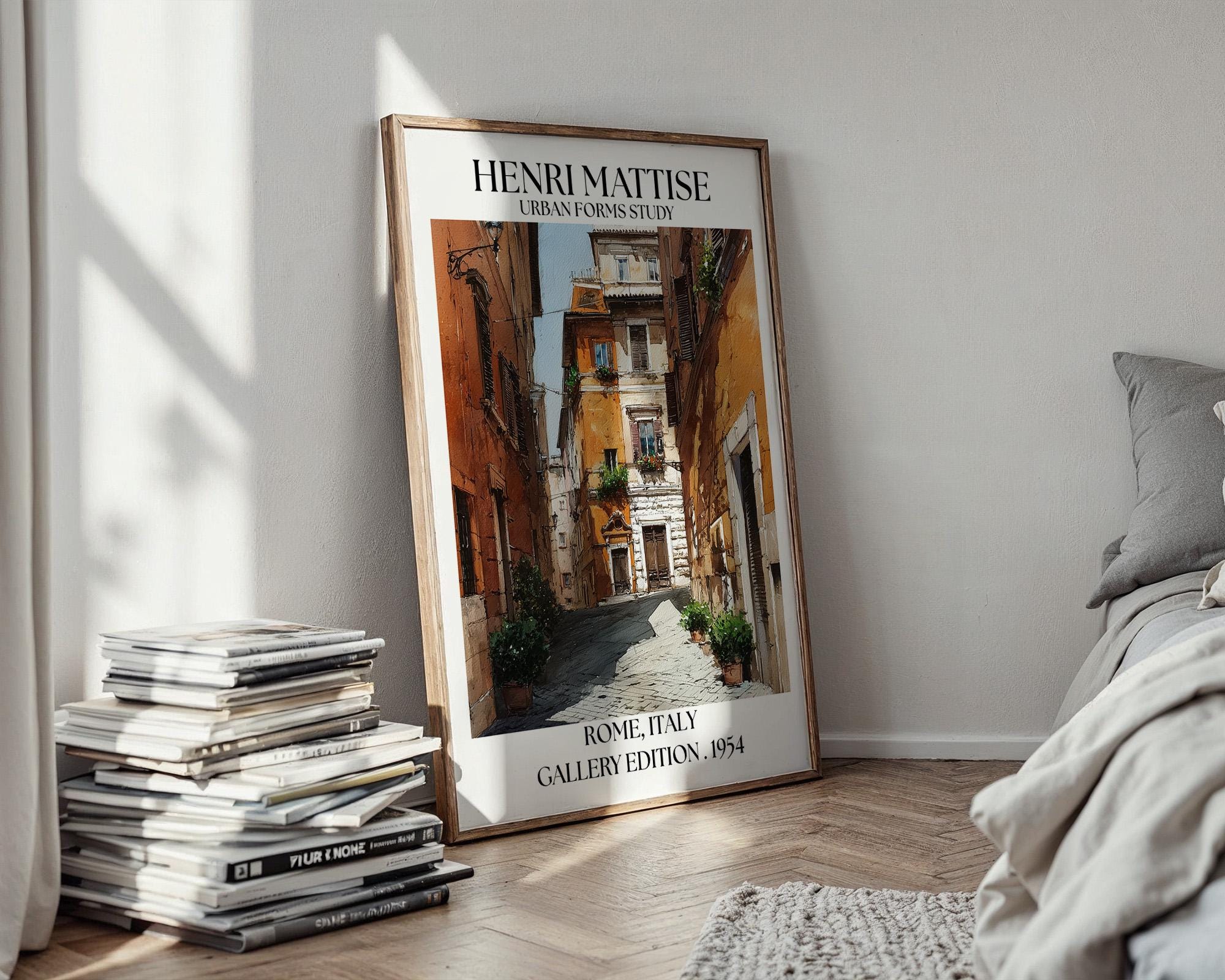 Henri Mattise Rome Poster - Italian Travel Wall Art Print