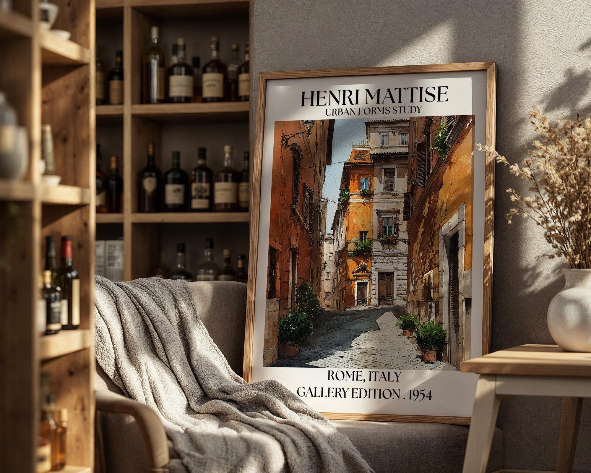 Henri Mattise Rome Poster - Italian Travel Wall Art Print