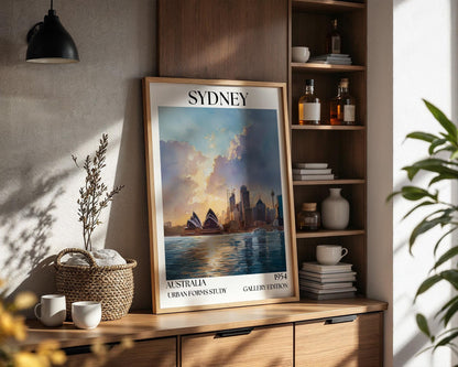Sydney Australia Travel Poster – Henri Mattise Opera House Wall Art