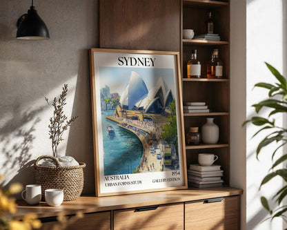 Sydney Opera House Poster - Henri Mattise Australia Travel Wall Art