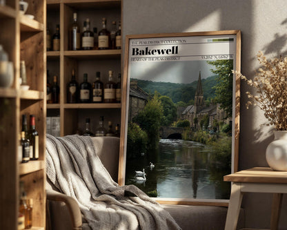 Bakewell, Peak District Poster – Bakewell Travel Wall Art Print