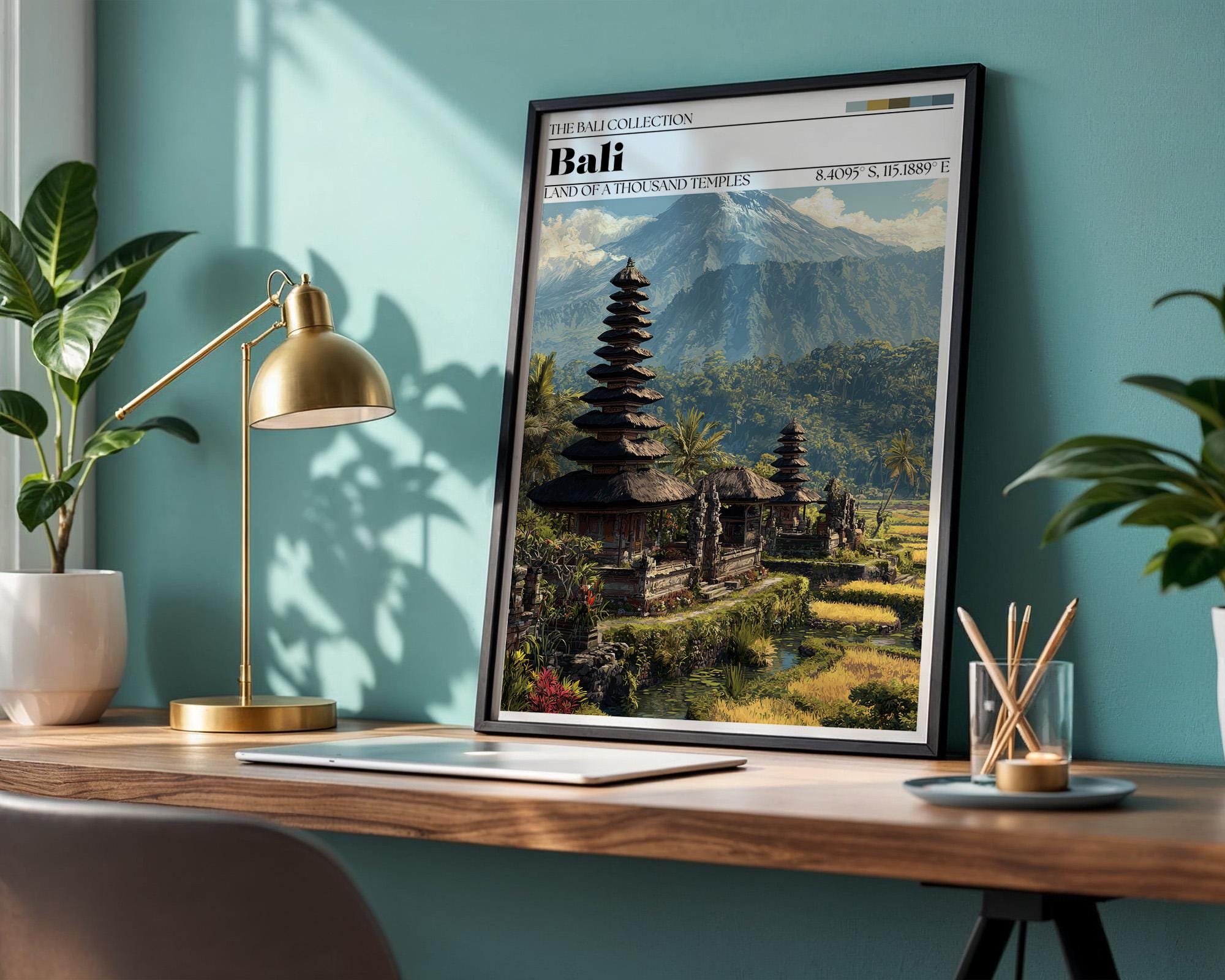 Bali Travel Poster – Bali Temple Wall Art