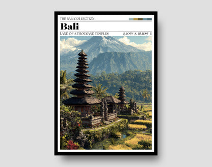 Bali Travel Poster – Bali Temple Wall Art