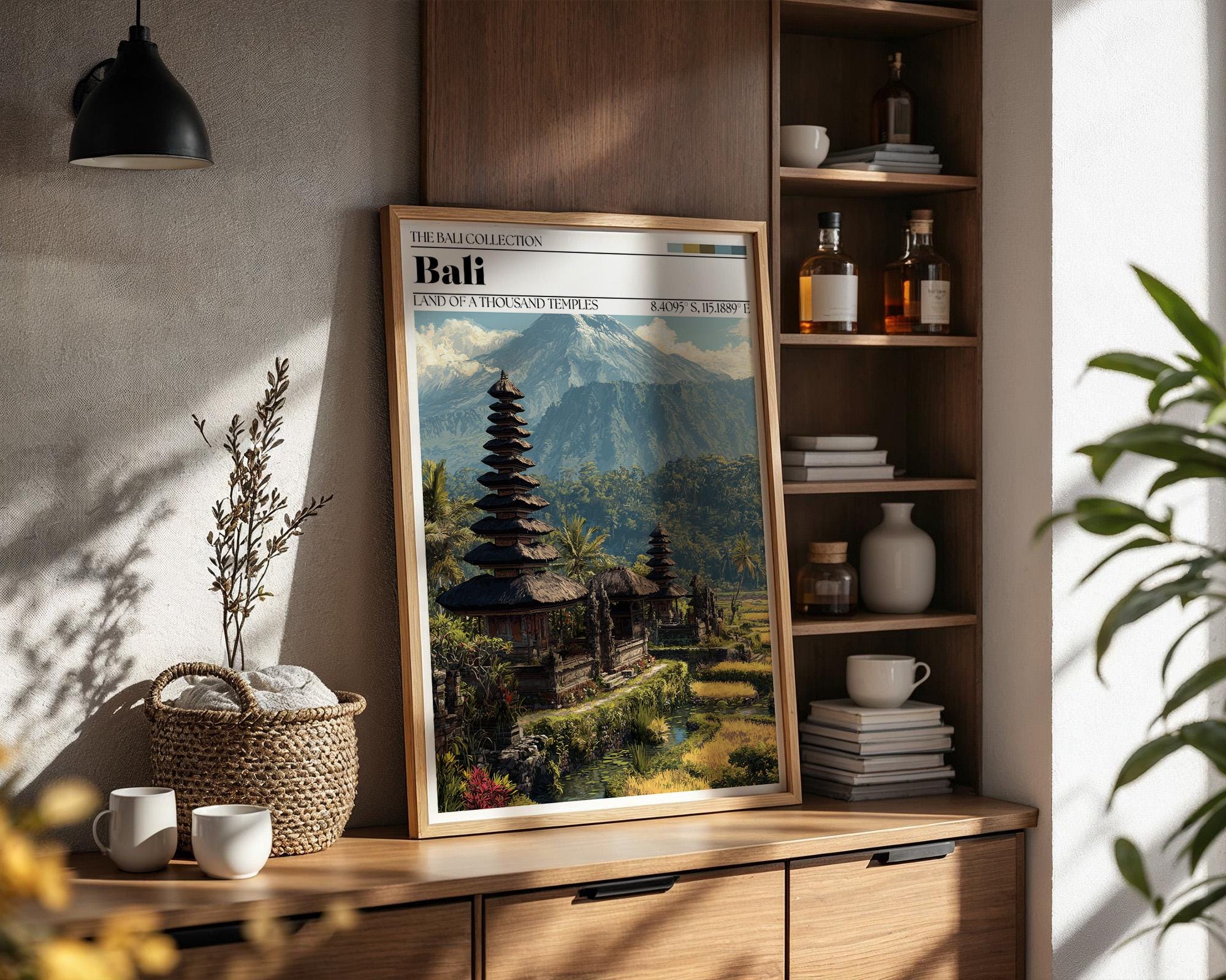 Bali Travel Poster – Bali Temple Wall Art