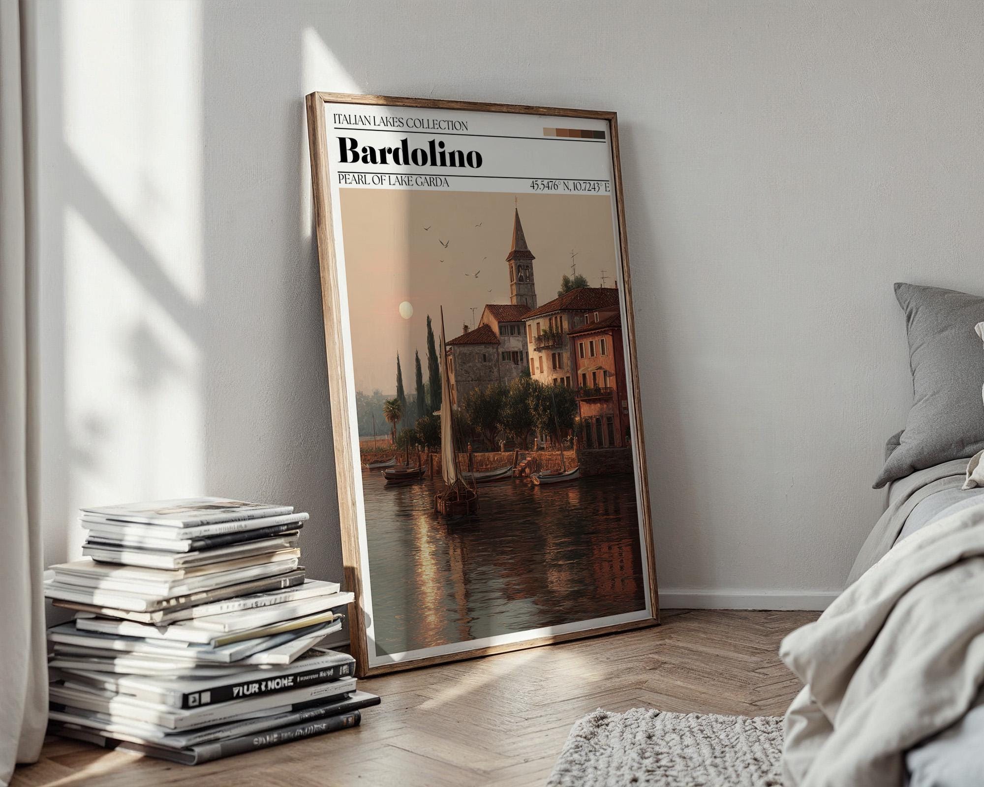 Bardolino Travel Poster – Lake Garda, Italy Wall Art Print