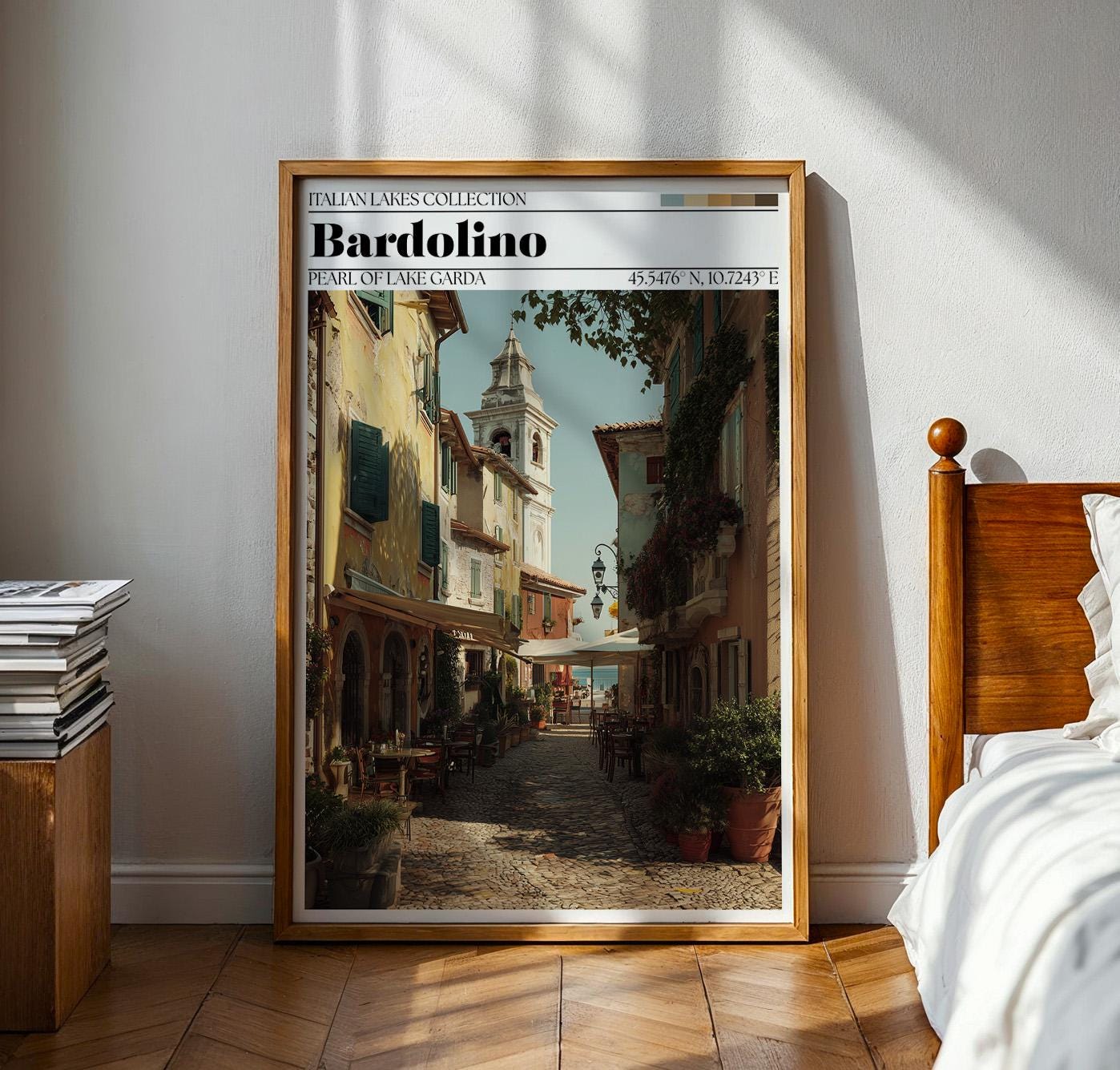 Bardolino, Lake Garda Poster - Italian Travel Wall Art Print