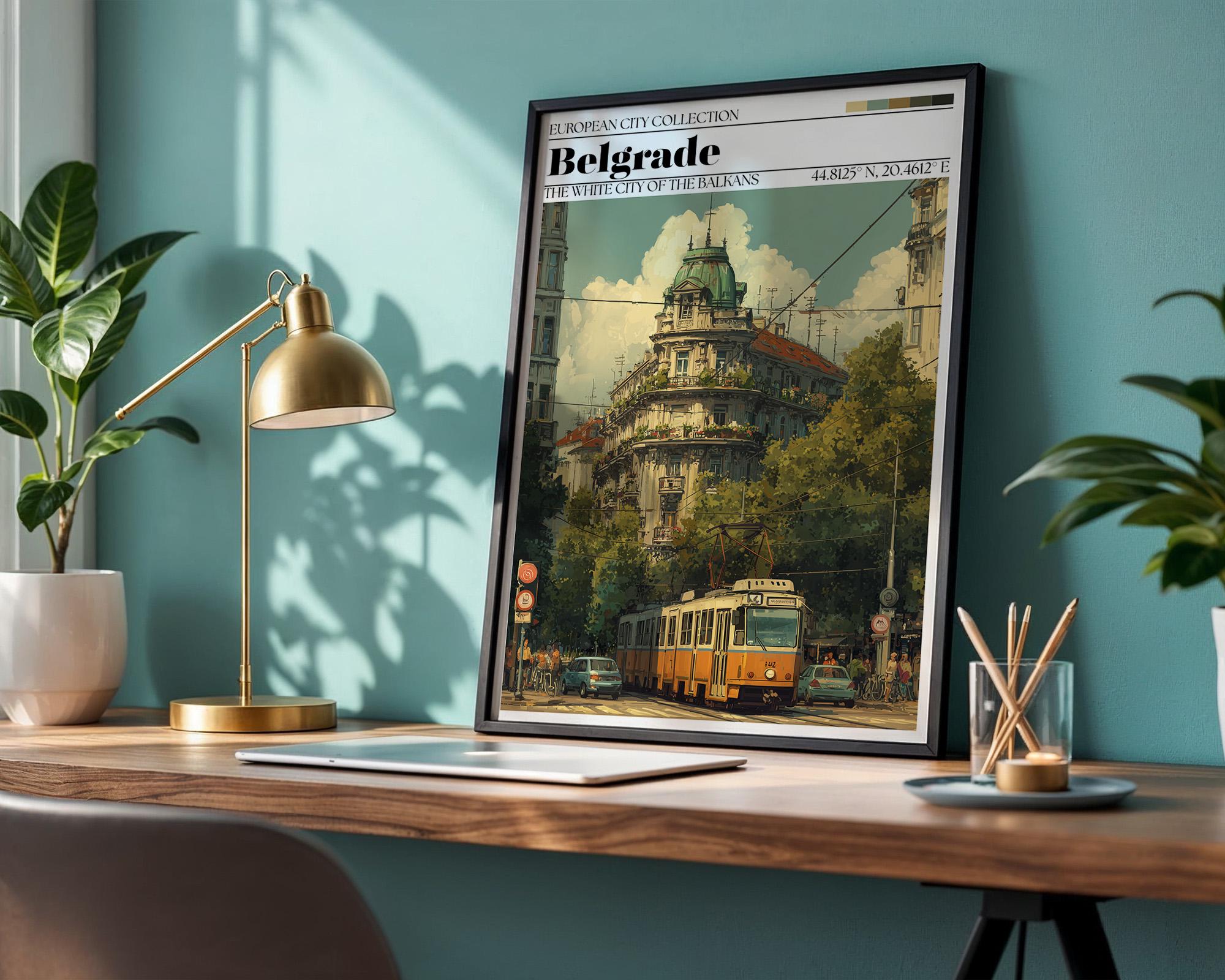 Belgrade, Serbia Poster – Belgrade Travel Wall Art Print
