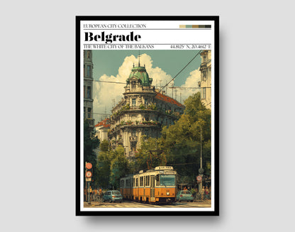 Belgrade, Serbia Poster – Belgrade Travel Wall Art Print