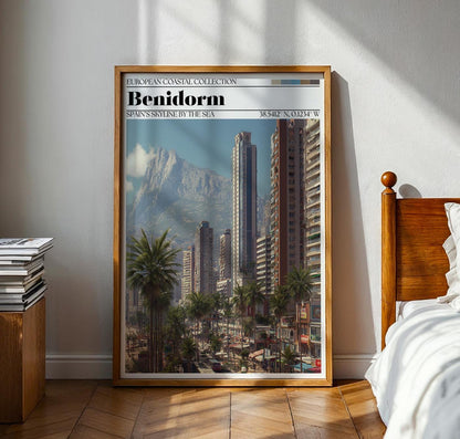 Benidorm Poster - Benidorm, Spain Travel Wall Art Print