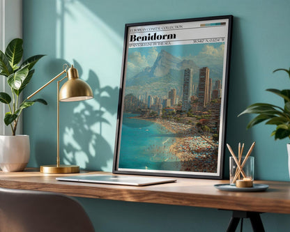 Benidorm, Spain Wall Art - Benidorm Travel Poster