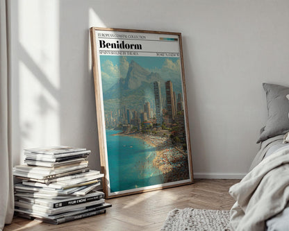 Benidorm, Spain Wall Art - Benidorm Travel Poster
