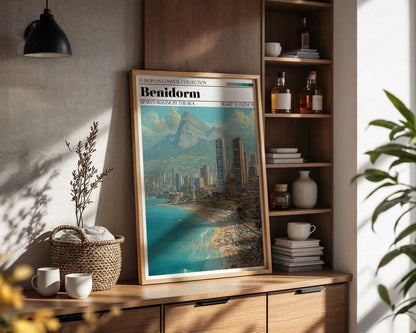 Benidorm, Spain Wall Art - Benidorm Travel Poster