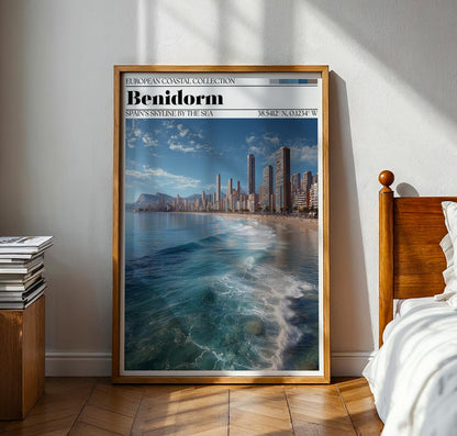 Benidorm Travel Poster - Benidorm, Spanish Wall Art Print