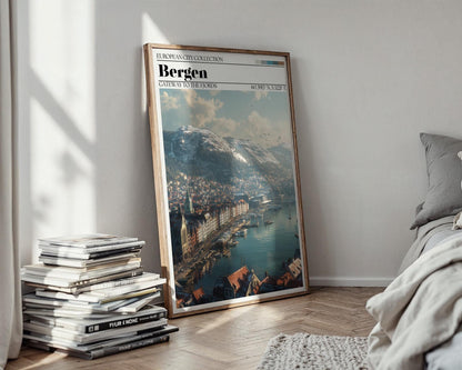 Bergen, Norway Poster – Bergen Travel Art Print