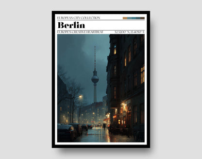 Berlin Poster - Berlin, German Travel Wall Art Print