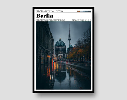 Berlin Travel Poster - Berlin, Germany Wall Art