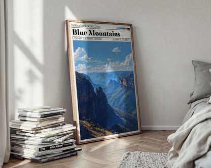 Blue Mountains Australia Art Print – Sydney Travel Poster