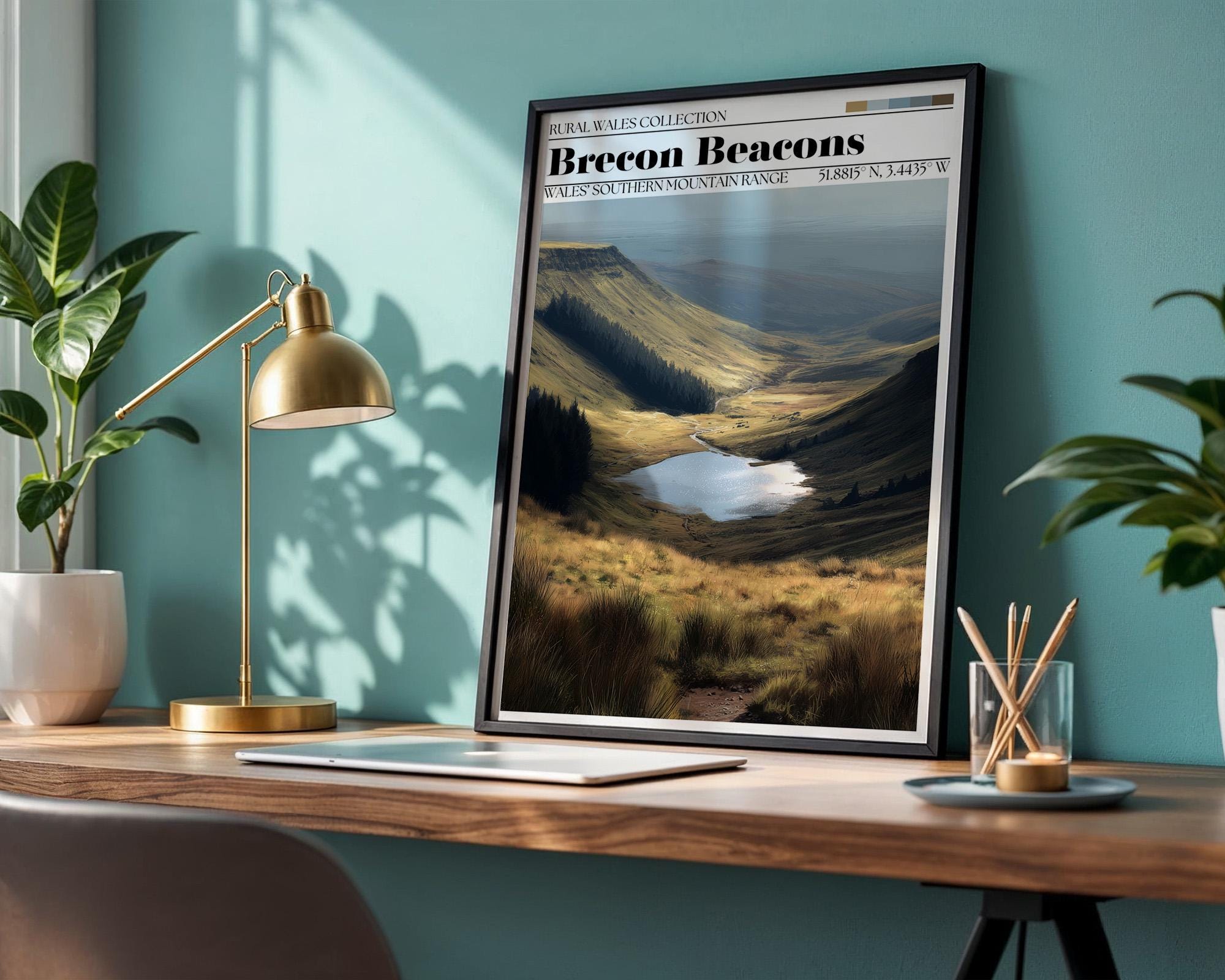 Brecon Beacons National Park Poster – Wales Travel Art