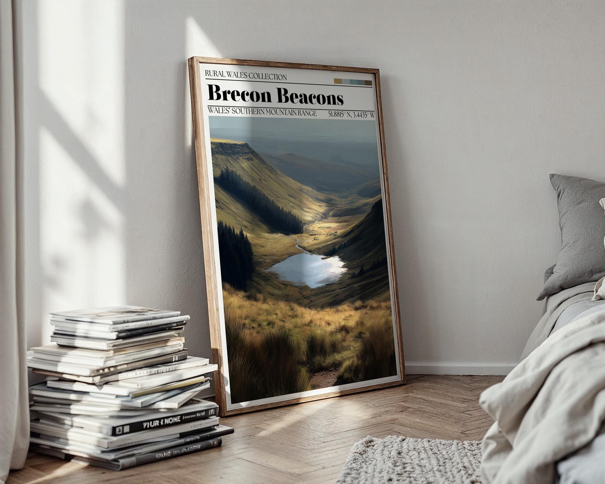 Brecon Beacons National Park Poster – Wales Travel Art