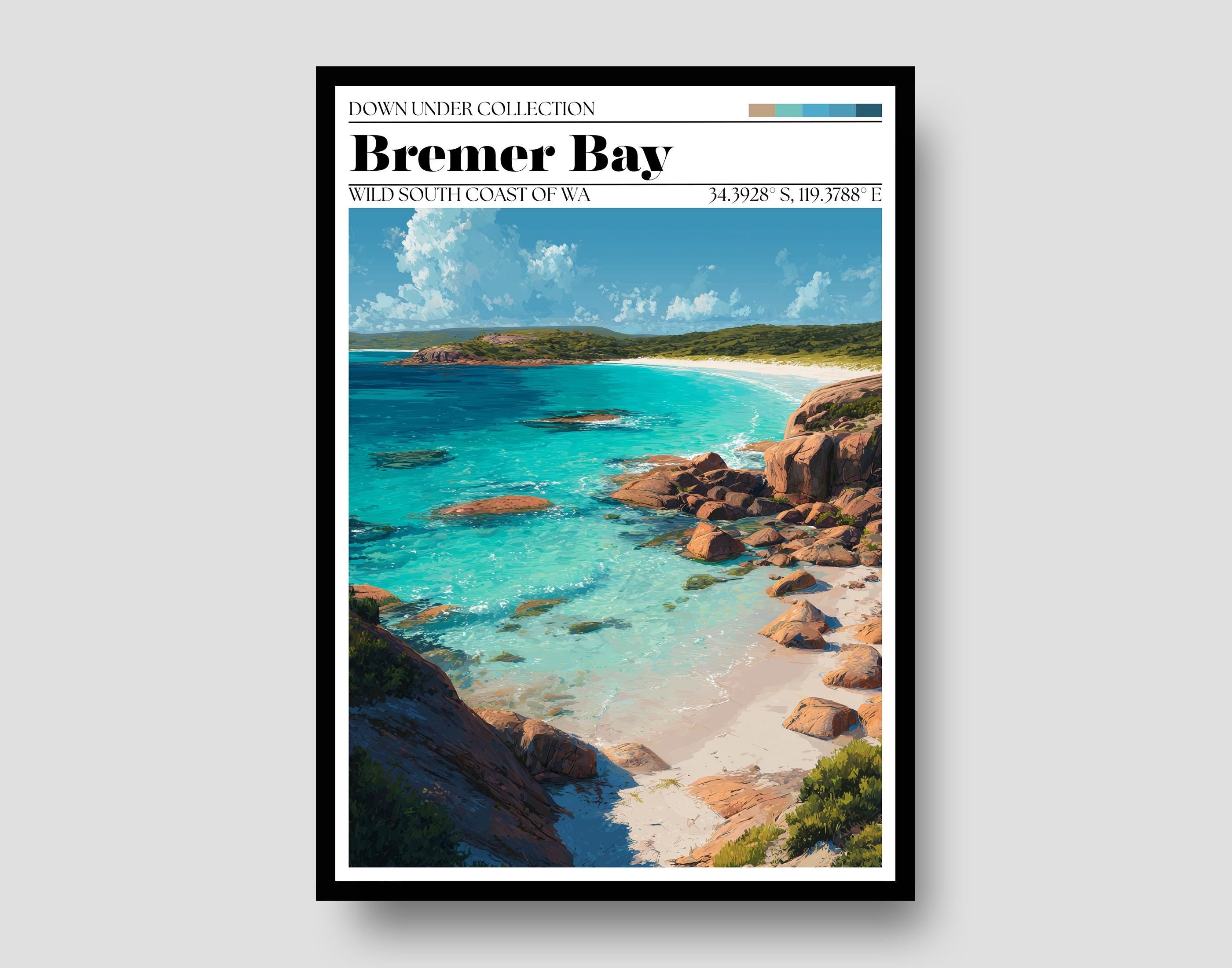 Bremer Bay Australia Poster – Western Australia Coastal Print