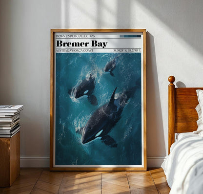 Bremer Bay Orca Poster – Western Australia Travel Print