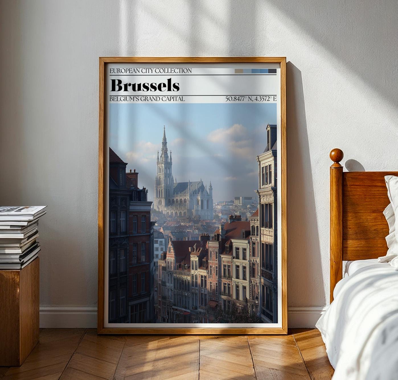 Brussels, Belgium Poster - Brussels Travel Wall Art Print