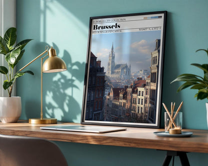 Brussels, Belgium Poster - Brussels Travel Wall Art Print