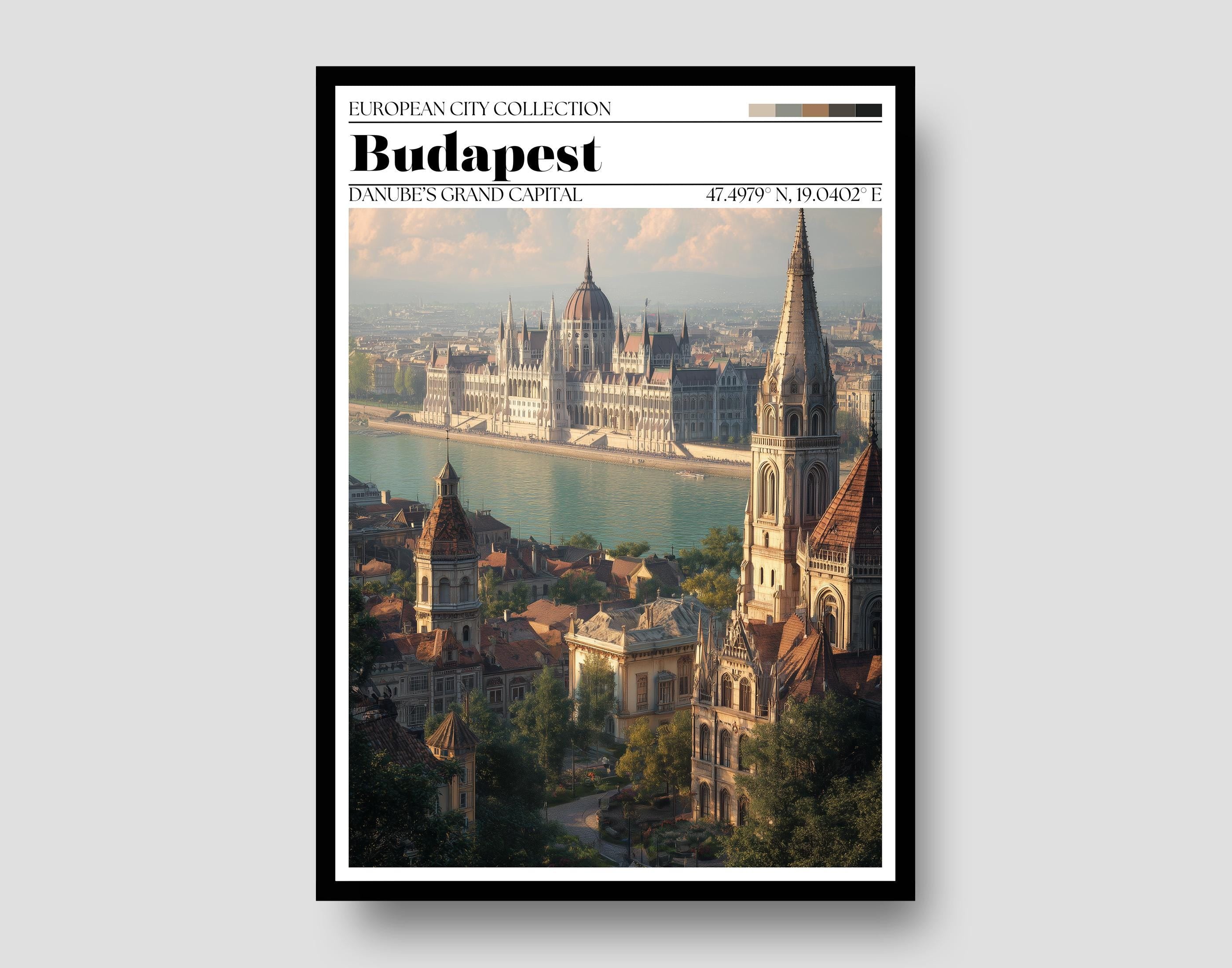 Budapest Travel Poster – Budapest Wall Art Print