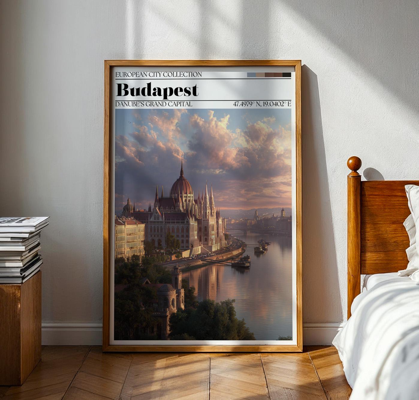 Budapest, Hungary Poster – Budapest Travel Wall Art Print