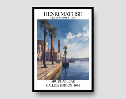 Abu Dhabi Henri Mattise Poster - Abu Dhabi Travel Wall Art