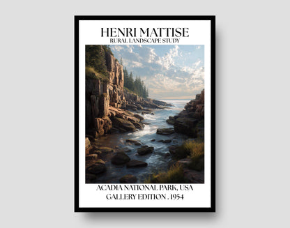 Henri Mattise Acadia National Park Poster – Acadia Travel Wall Art