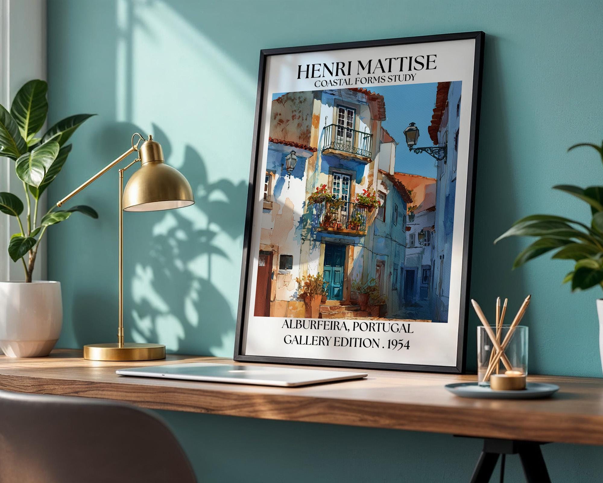 Henri Mattise Albufeira Poster - Portugal Travel Wall Art Print