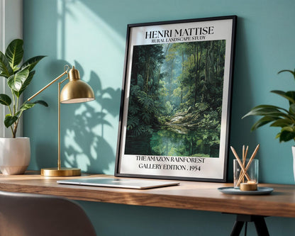 Henri Mattise Amazon Rainforest Poster - Amazon Travel Wall Art
