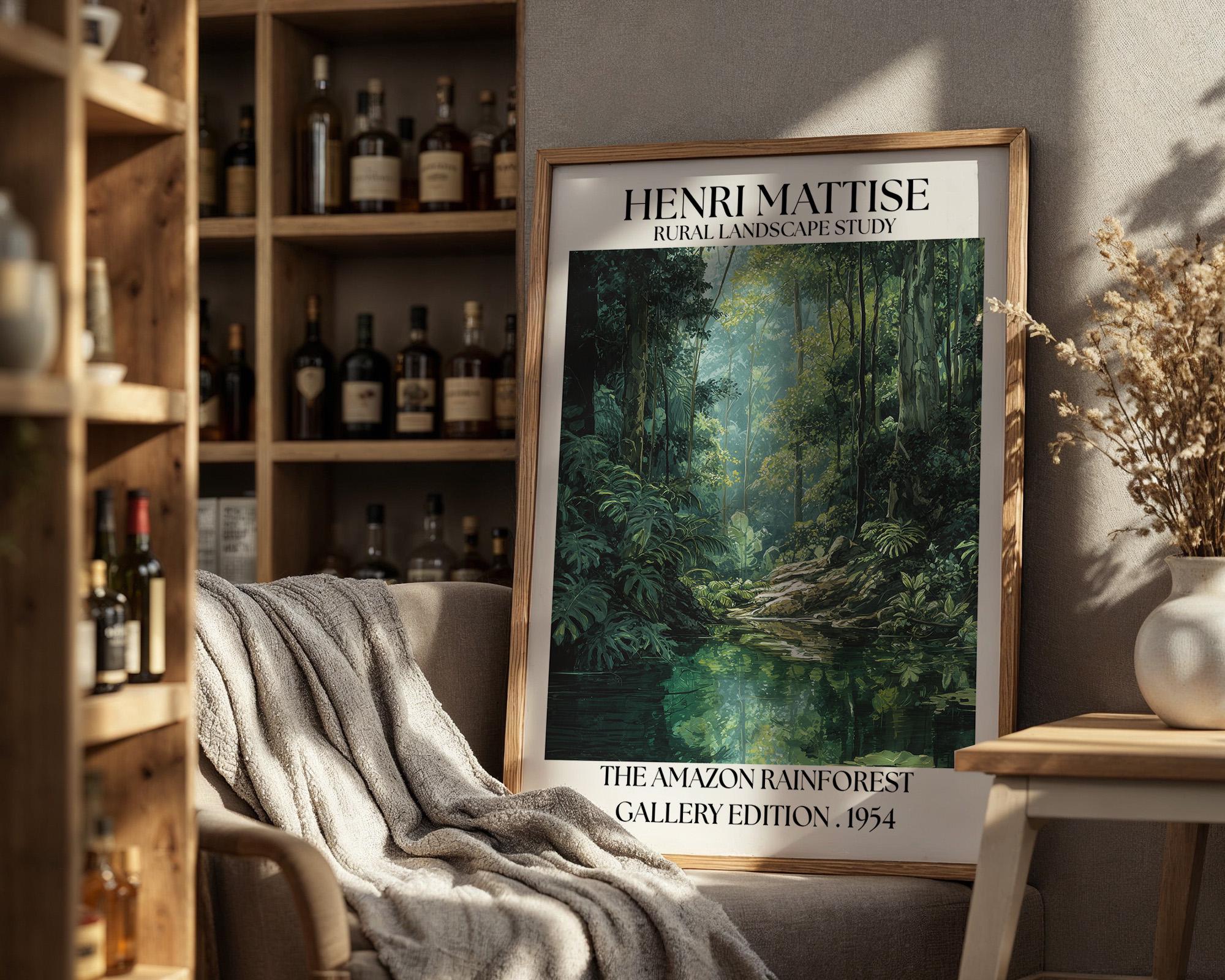 Henri Mattise Amazon Rainforest Poster - Amazon Travel Wall Art