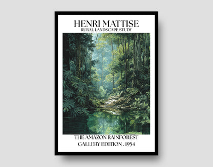 Henri Mattise Amazon Rainforest Poster - Amazon Travel Wall Art